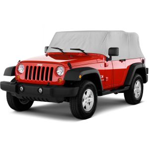 Superior Waterproof 4-Layer Cab Car Cover For 2-Door Jeep Wrangler 2007-2018