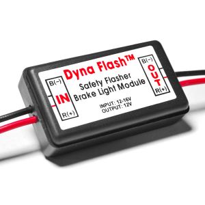 Dyna Flash Brake Light Flasher Module - Rear Alert Tail Brake Light Safety Flasher Module Strobe Car Motorcycle Scooter