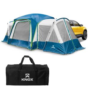 KNOX Customizable SUV Tents Water Resistant 10-Person Tent, Blue And Grey