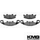 1988-1990 Kawasaki ZX1000 Ninja ZX10 Front Non-Metallic Organic NAO Disc Brake Pads Set