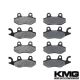 2008-2009 Yamaha YXR 700 Rhino Front + Rear Non-Metallic Organic NAO Brake Pads Set