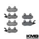 2011 CAN AM Commander 1000 Front + Rear Non-Metallic Organic NAO Brake Pads Set