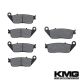 2004-2011 Kymco Xciting 500 (All models) Front + Rear Non-Metallic Organic NAO Brake Pads Set