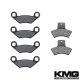 2003 Polaris 400 Trail Blazer Front + Rear Non-Metallic Organic NAO Brake Pads Set