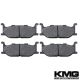 2006-2010 Yamaha XVZ 1300 Royal Star Midnight Tour Front Non-Metallic Organic NAO Disc Brake Pads Set