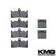 1999-2000 Kawasaki ZRX1100 Front + Rear Non-Metallic Organic NAO Brake Pads Set