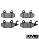 2002-2008 Kymco Bet & Win 150 250 Front + Rear Non-Metallic Organic NAO Brake Pads Set