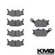 2004-2006 Yamaha FZ6 FZ600 (2 piston caliper) Front + Rear Non-Metallic Organic NAO Brake Pads Set