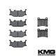 1999-2008 Yamaha XVS 1100 V-Star Custom Front + Rear Non-Metallic Organic NAO Brake Pads Set