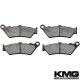 1999-2001 Moto Guzzi Quota 1100 ES Front Non-Metallic Organic NAO Disc Brake Pads