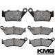 2008-2010 BMW F 800 GS Front + Rear Non-Metallic Organic NAO Brake Pads