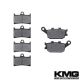 2006-2009 Yamaha YZF R6S (298mm rotor) Front + Rear Non-Metallic Organic NAO Brake Pads Set