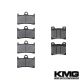 1997-2007 Yamaha YZF 600R Front + Rear Non-Metallic Organic NAO Brake Pads Set