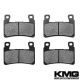 2000-2006 Honda RVT 1000 R (RC51) Front Non-Metallic Organic NAO Disc Brake Pads Set