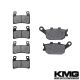2000-2006 Honda RVT 1000 R (RC51) Front + Rear Non-Metallic Organic NAO Brake Pads Set
