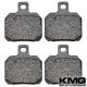 2006-2011 Piaggio BV 500 Front Non-Metallic Organic NAO Disc Brake Pads