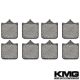 2001-2003 Aprilia RSV Mille R/1000/Mille (All models) Front Non-Metallic Organic NAO Disc Brake Pads