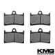 2006-2011 Yamaha FZS 1000 FZ1 Front Non-Metallic Organic NAO Disc Brake Pads Set