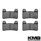 2006-2007 Honda CBR 1000 RR Front Non-Metallic Organic NAO Disc Brake Pads Set
