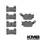 2004-2005 Honda CBR 1000 RR Front + Rear Non-Metallic Organic NAO Brake Pads Set