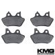 2006 Harley FXDLi Dyna Low Rider Front + Rear Non-Metallic Organic NAO Brake Pads Set