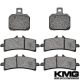 2007-2009 Ducati Hypermotard 1100 1100S Front + Rear Non-Metallic Organic NAO Brake Pads