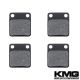 1999 Yamaha YFM 350 Front Non-Metallic Organic NAO Disc Brake Pads Set