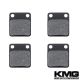 2007-2011 Yamaha YFM 350 2X4 2WD Front Non-Metallic Organic NAO Disc Brake Pads Set