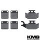 2002 Suzuki LTA 500 FK2 Vinson 4WD Front + Rear Non-Metallic Organic Brake Pads