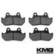 1984-1986 Honda VF 500 F Interceptor Front Non-Metallic Organic NAO Disc Brake Pads Set