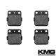 2001-2005 Yamaha YFM 660 Raptor Front Non-Metallic Organic NAO Disc Brake Pads Set