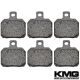 2001 Bombardier Traxter Autoshift Front + Rear Non-Metallic Organic NAO Brake Pads