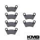 Polaris PPS UTV 4X6 Series 10 Front + Rear Non-Metallic Organic NAO Brake Pads Set
