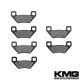 2009-2011 Arctic Cat 550 H1 EFI Front + Rear Non-Metallic Organic NAO Brake Pads Set