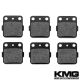 2001-2005 Yamaha YFM 660 Raptor Front + Rear Non-Metallic Organic NAO Brake Pads Set