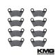 Polaris PPS Series 11 2X4 4X4 Front + Rear Non-Metallic Organic NAO Brake Pads Set