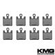 2003-2006 Kawasaki ZX6R ZX636 Front Non-Metallic Organic NAO Disc Brake Pads Set