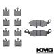 2005 Suzuki Boulevard M95 VZ 1600 K5 Front + Rear Non-Metallic Organic NAO Brake Pads Set