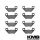 2006 Polaris 300 Hawkeye 4X4 Front + Rear Non-Metallic Organic NAO Brake Pads Set