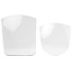 Replacement Clear Windscreens for Krator Quarter Fairing Windshield Kit for H-D