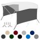 4 Bow Bimini Top Sidewalls, 900D Solid Canvas Side Blocks, 80