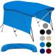 Universal 3-Bow Bimini Tops for Boats Cover Side Walls, 91-96