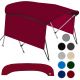 Universal 3-Bow Bimini Tops for Boats Cover Side Walls, 91-96