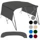 Universal 4-Bow Bimini Tops for Boats Cover Side Walls, 54-60