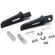 Black Rear Foot Rest Pegs for Suzuki GSXR 600 750 1000 GSXS1000 GSXS750 SV650 Gladius SFV650 Black Motorcycle Foot Pegs Footrests Left & Right