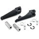 Black Front Foot Rest Pegs for Kawasaki Ninja ZX-6R ZX-10R ZX-9R 650R Z1000 Z750