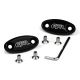 Honda CBR 600 RR F4 F4i 900RR 929 954 1000RR Mirror Block Off Plates Logo Engraved Black (1999-2011)