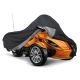 Full Storage Cover Compatible with Can-Am Spyder 2007-2022 RS, ST, GS Models | Waterproof, Weather Resistant Fabric, Black