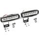 2pcs 18W Flood LED Light Rectangle Bar Offroad Lights 4WD LED Driving Lamp Work Light Bulb Fog Lights for Truck Pickup Jeep SUV ATV UTV Waterproof