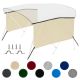 3 Bow Bimini Top Sidewalls, 900D Solid Canvas Side Blocks, 60